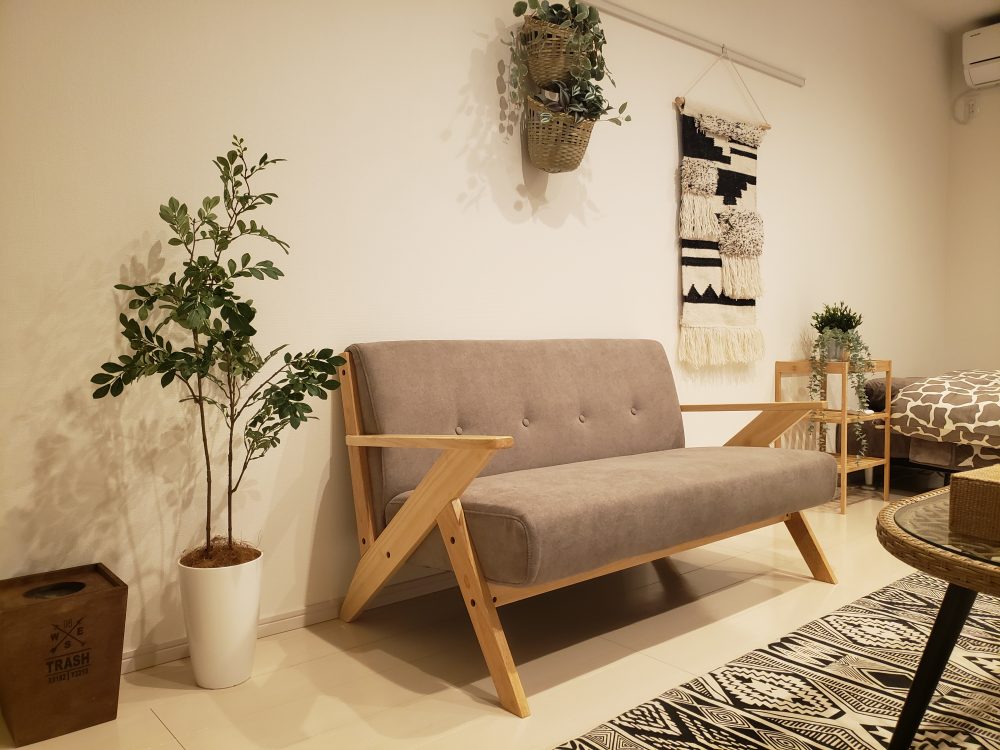 ソファ横 フェイクグリーン