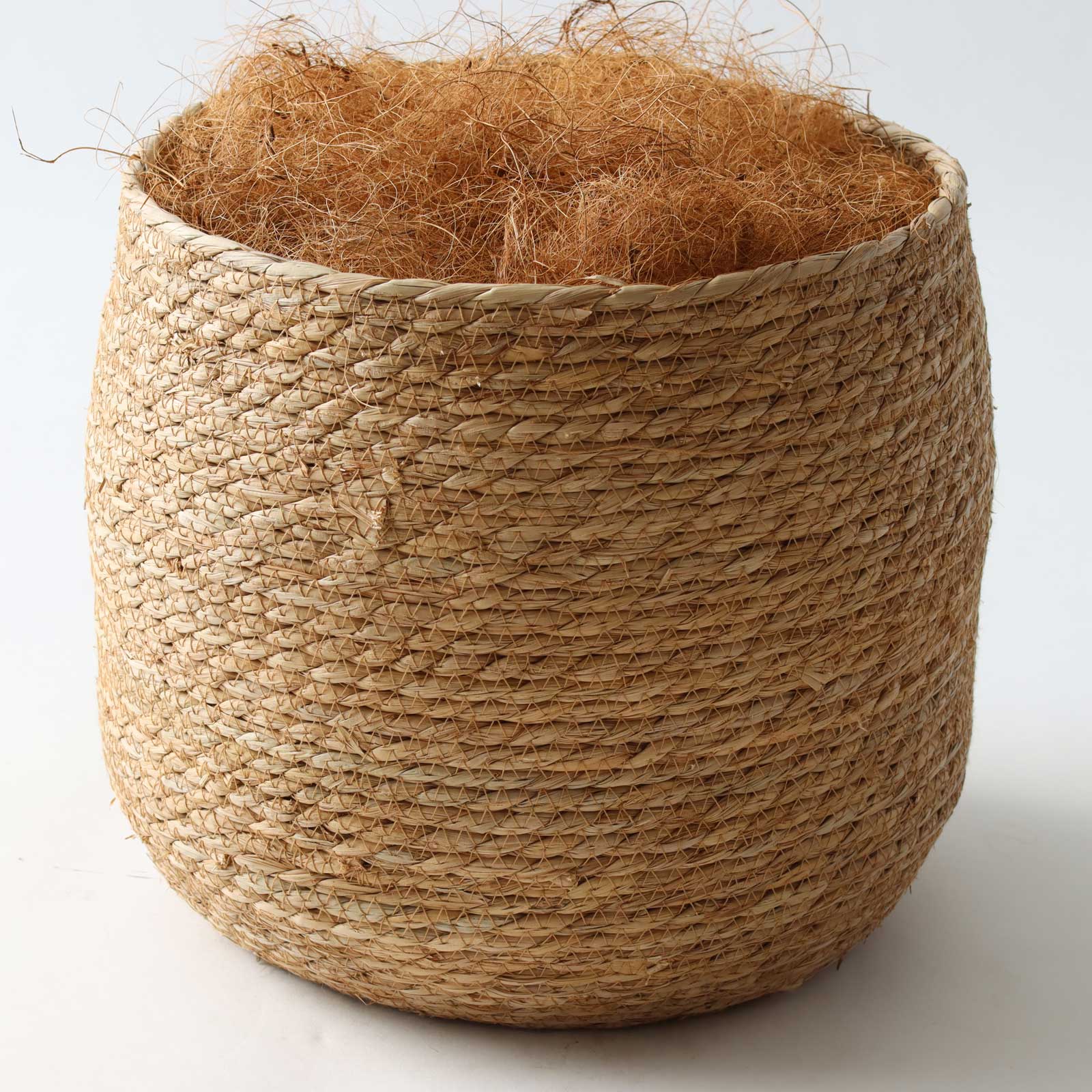 シーグラス鉢 大きいサイズ(H26cm × W28cm)