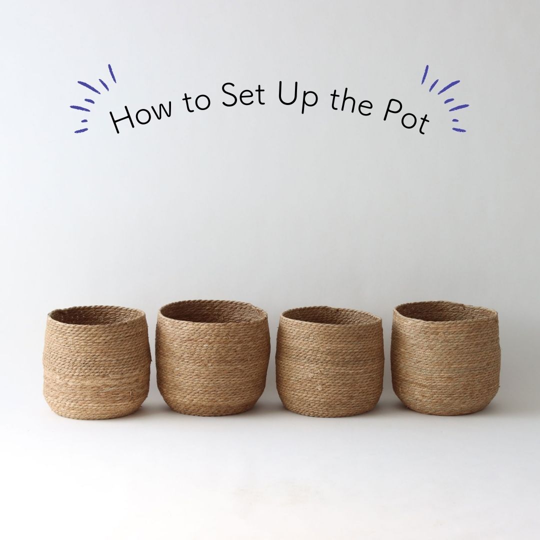 【SK8(シーグラス鉢)セット方法】お届け後のご案内